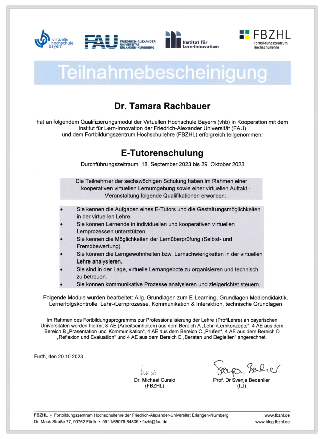 E-Tutorenschulung