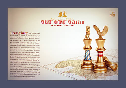 Originalaufnahme beleuchtetes LED Motivbild zur Sonderausstellung „Von Napoleon bis Heute“